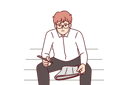 پیش‌نمایش فایل unemployed-man-with-newspaper-is-looking-for-vacancies-while-sitting-on-park-bench-10597980 از پک فعالیت افراد
