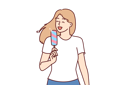 پیش‌نمایش فایل woman-eats-ice-cream-to-cool-off-in-hot-summer-weather-10597961 از پک فعالیت افراد