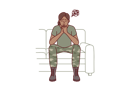 پیش‌نمایش فایل woman-soldier-suffers-from-ptsd-caused-by-bad-memories-10597987 از پک فعالیت افراد