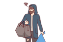 پیش‌نمایش فایل man-tramp-with-bag-walks-city-streets-in-search-of-shelter-10597999 از پک فعالیت افراد