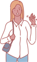 پیش‌نمایش فایل modern-girl-waving-hand-10611126 از پک فعالیت افراد