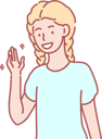 پیش‌نمایش فایل young-girl-waving-hand-and-saying-hello-10611103 از پک فعالیت افراد