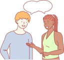 پیش‌نمایش فایل boy-and-girl-talking-to-eachother-10611012 از پک فعالیت گفتگوی افراد