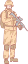 پیش‌نمایش فایل army-man-holding-gun-10610912 از پک فعالیت افراد