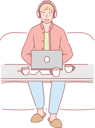 پیش‌نمایش فایل man-doing-work-on-laptop-at-cafe-10610911 از پک فعالیت افراد