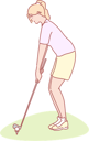 پیش‌نمایش فایل woman-playing-golf-game-10610915 از پک فعالیت افراد