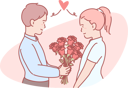 پیش‌نمایش فایل boy-giving-roses-to-girl-10610877 از پک فعالیت افراد