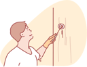پیش‌نمایش فایل man-rolling-paint-on-wall-10610891 از پک فعالیت افراد