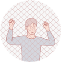 پیش‌نمایش فایل man-standing-in-jail-10610878 از پک فعالیت افراد