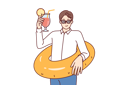 پیش‌نمایش فایل businessman-is-enjoying-his-beach-holidays-10936614 از پک فعالیت افراد