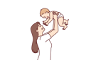 پیش‌نمایش فایل mother-is-playing-with-her-new-born-child-10936609 از پک فعالیت افراد