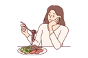 پیش‌نمایش فایل sad-woman-is-eating-noodles-10936617 از پک فعالیت افراد