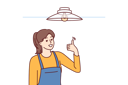 پیش‌نمایش فایل woman-repairs-her-home-bulb-10936608 از پک فعالیت افراد