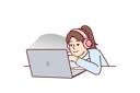 پیش‌نمایش فایل girl-is-listening-music-on-laptop-10936545 از پک فعالیت افراد