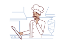 پیش‌نمایش فایل female-chef-is-preparing-recipe-in-restaurant-10936480 از پک فعالیت افراد