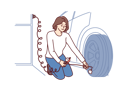 پیش‌نمایش فایل woman-is-filling-air-using-air-pump-into-car-tires-10936469 از پک فعالیت افراد