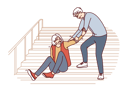 پیش‌نمایش فایل elderly-man-helps-fallen-gray-haired-old-woman-10936397 از پک فعالیت افراد
