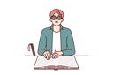 پیش‌نمایش فایل blind-man-reads-braille-book-by-touching-fingers-10936277 از پک فعالیت افراد