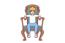پیش‌نمایش فایل little-boy-sits-on-throne-with-crown-on-head-10936259 از پک فعالیت افراد