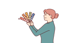 پیش‌نمایش فایل woman-is-holding-palette-of-colors-and-shades-10936269 از پک فعالیت افراد