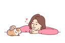 پیش‌نمایش فایل caring-woman-pets-guinea-pig-or-hamster-10936251 از پک فعالیت افراد