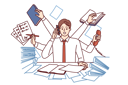 پیش‌نمایش فایل employee-is-multitasker-10930398 از پک فعالیت افراد