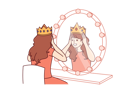 پیش‌نمایش فایل girl-is-dreaming-of-royal-crown-on-her-head-10930415 از پک فعالیت افراد