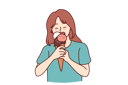پیش‌نمایش فایل girl-is-enjoying-her-ice-cream-treat-10930422 از پک فعالیت افراد