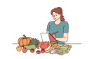 پیش‌نمایش فایل woman-is-making-grocery-list-10930395 از پک فعالیت افراد