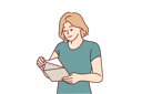 پیش‌نمایش فایل woman-is-reading-invitation-card-10930426 از پک فعالیت افراد