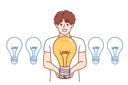 پیش‌نمایش فایل businessman-have-bright-creative-ideas-10946157 از پک فعالیت افراد