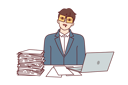 پیش‌نمایش فایل employee-is-working-overtime-10945966 از پک فعالیت افراد