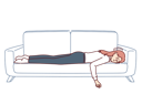 پیش‌نمایش فایل tired-business-woman-is-sleeping-on-couch-10945960 از پک فعالیت افراد