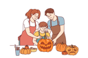 پیش‌نمایش فایل family-is-preparing-for-halloween-party-10945945 از پک فعالیت افراد