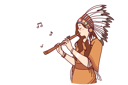 پیش‌نمایش فایل shaman-woman-is-playing-flute-10945953 از پک فعالیت افراد