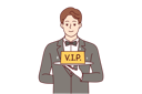 پیش‌نمایش فایل waiter-holds-vip-signboard-10945948 از پک فعالیت افراد