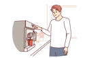 پیش‌نمایش فایل employee-uses-vending-machine-for-coffee-10950797 از پک فعالیت افراد