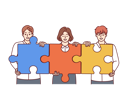 پیش‌نمایش فایل employees-are-together-solving-business-puzzle-10950762 از پک فعالیت افراد