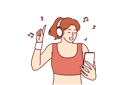 پیش‌نمایش فایل girl-is-enjoying-music-10950773 از پک فعالیت افراد