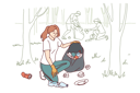پیش‌نمایش فایل woman-collects-garbage-from-street-10950757 از پک فعالیت افراد