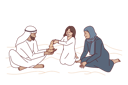 پیش‌نمایش فایل hijab-family-is-enjoying-their-vacation-10950683 از پک فعالیت افراد