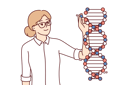 پیش‌نمایش فایل woman-explains-dna-structure-10950686 از پک فعالیت افراد