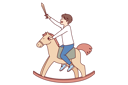 پیش‌نمایش فایل boy-is-enjoying-rocking-horse-10976063 از پک فعالیت افراد