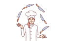 پیش‌نمایش فایل chef-juggles-with-knives-10976054 از پک فعالیت افراد