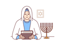 پیش‌نمایش فایل jewish-woman-rabbi-wears-white-veil-10976001 از پک فعالیت افراد