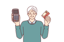 پیش‌نمایش فایل old-man-holds-pos-terminal-10976004 از پک فعالیت افراد