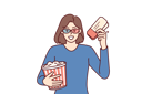 پیش‌نمایش فایل woman-enjoys-her-favorite-movie-10976003 از پک فعالیت افراد