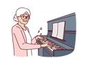 پیش‌نمایش فایل elderly-woman-learns-piano-10950533 از پک فعالیت افراد