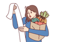 پیش‌نمایش فایل woman-gets-shocked-while-watching-grocery-bill-10950534 از پک فعالیت افراد