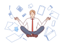 پیش‌نمایش فایل business-man-meditates-in-lotus-position-10950376 از پک فعالیت افراد